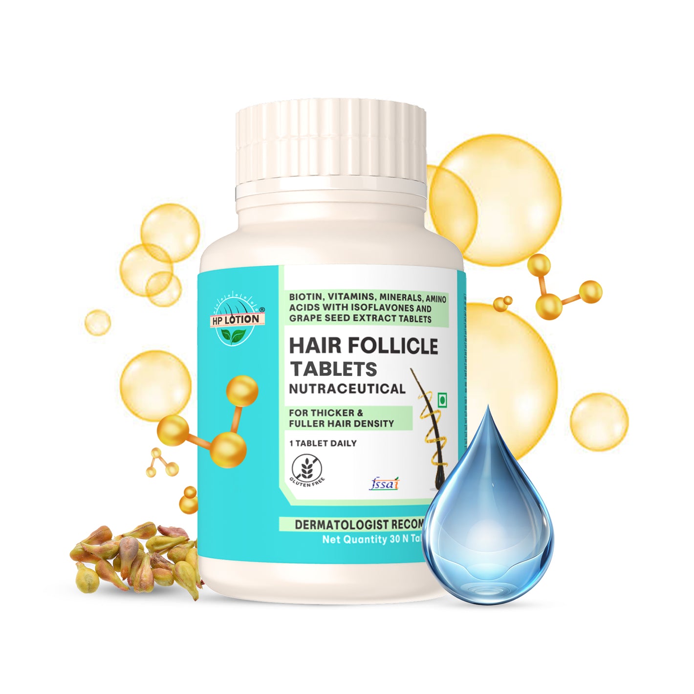 Hair Follicle Multiplier Tablets (Gluten Free)