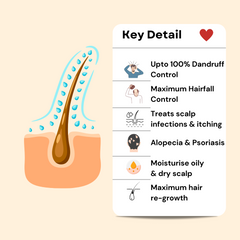HP Lotion Anti Hair Fall Solution Onion, Amla & Neem Ayurvedic Hair Lotion for Dandruff Protect Scalp Skin from Causes of Dandruff (100 ml)